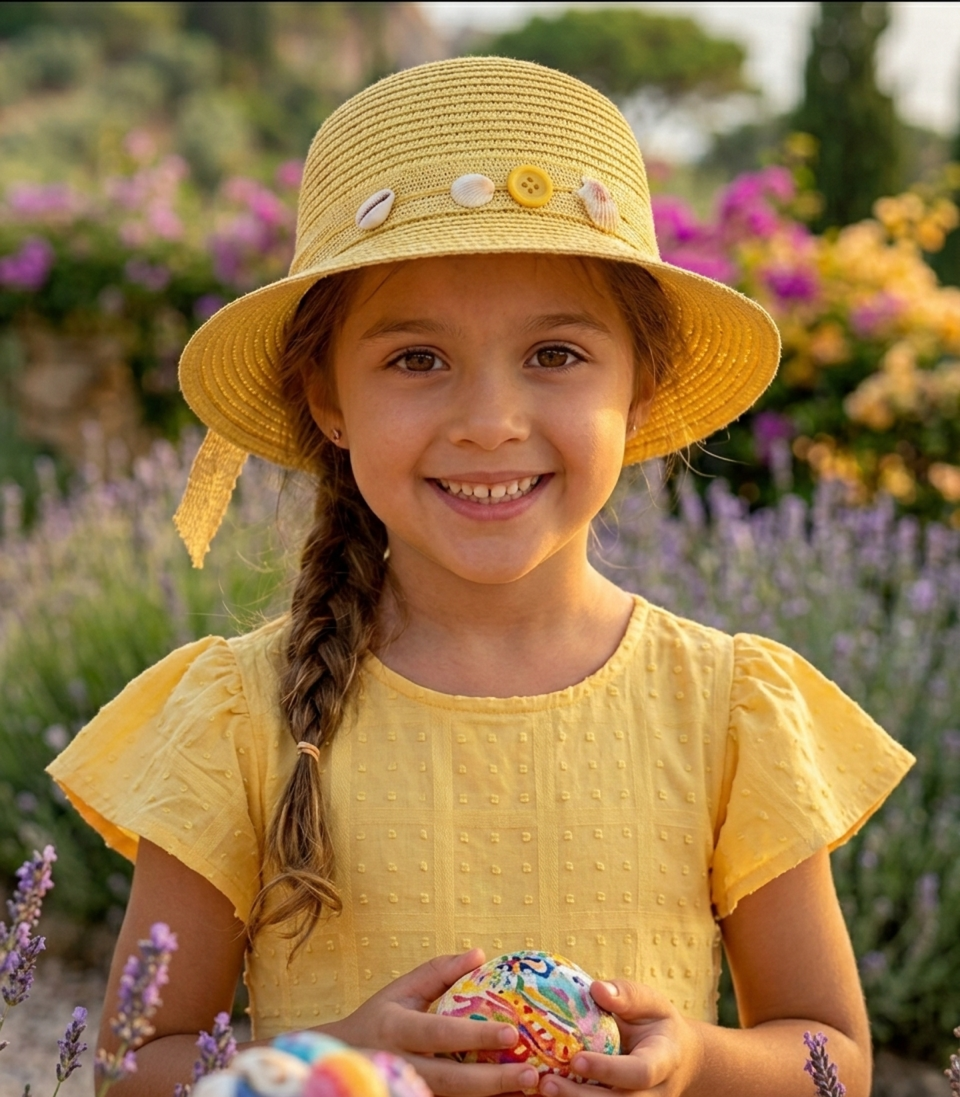 Sunshine Yellow Swiss Dot A-Line Frock (4 to 5 Years)