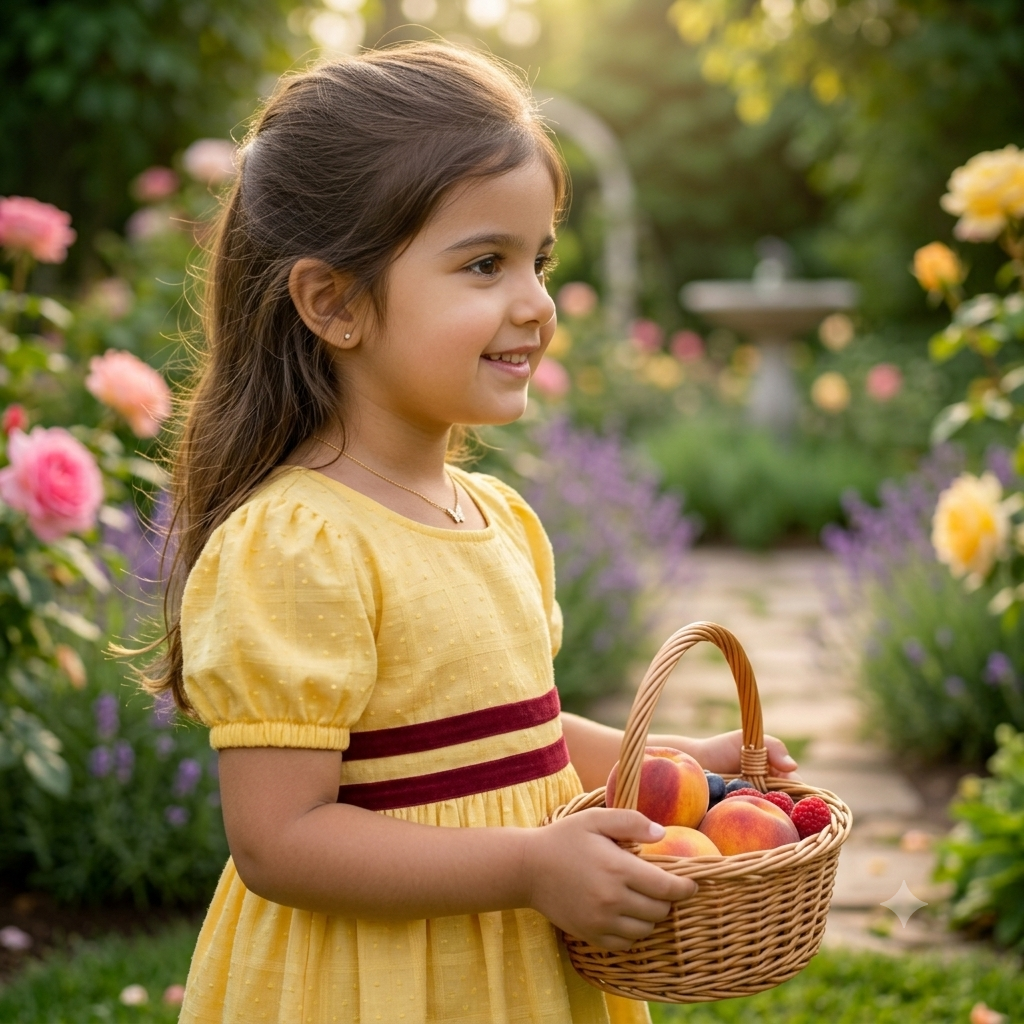 Sweet Sunbeam Dobby Frock (Age 4–5 Years)