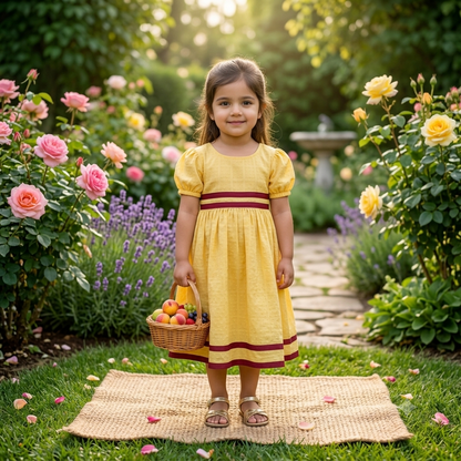 Sweet Sunbeam Dobby Frock (Age 4–5 Years)